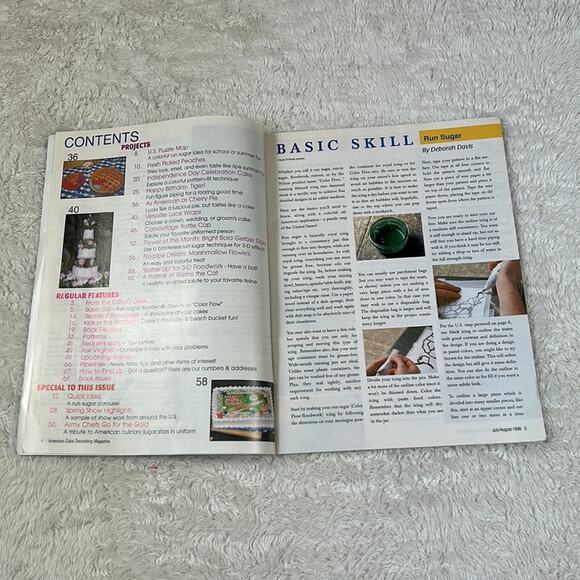 Vintage 90s American Cake Decorating magazine bundle lot - Jun, Aug, Oct 1998 - Picture 5 of 14